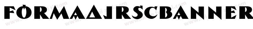 FormaDJRSCBanner Bol字体转换